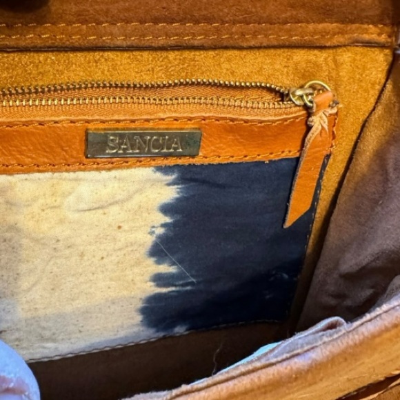 Sancia‎ Leather Fringe Backpack as is